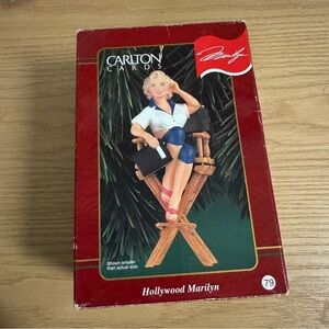 Carlton Cards 1999 Vintage Marilyn Monroe Hollywood Christmas Ornament